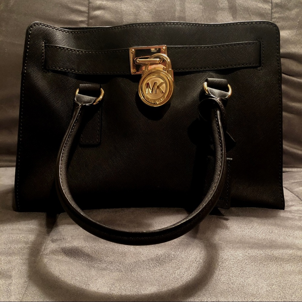 Michael Kora Hamilton leather satchel
